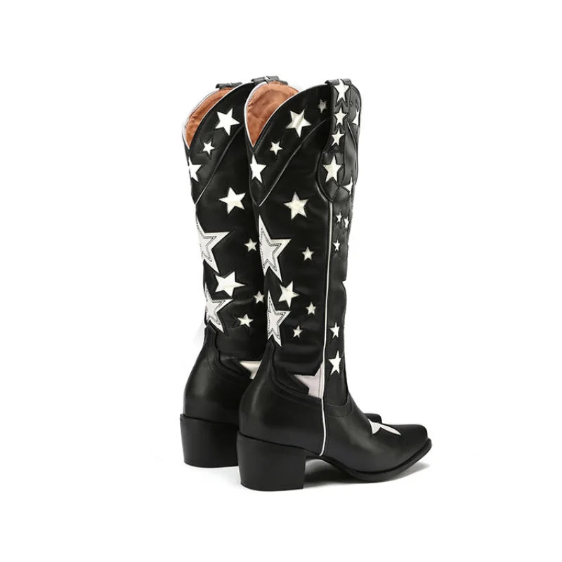 Backroad Western Block-Heel Boots