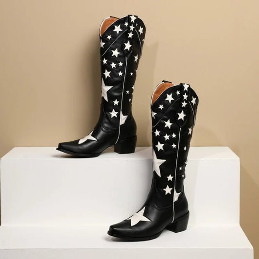 Backroad Western Block-Heel Boots
