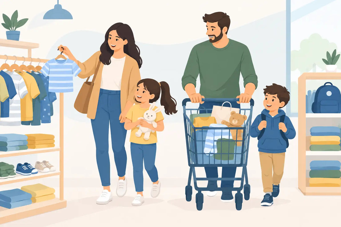 Kids Basics Shopping for Busy Family Days
