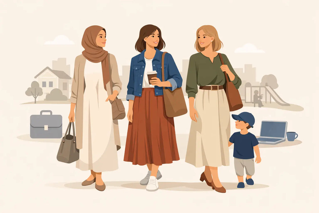 Modest Trendy Outfits for Moms That Work