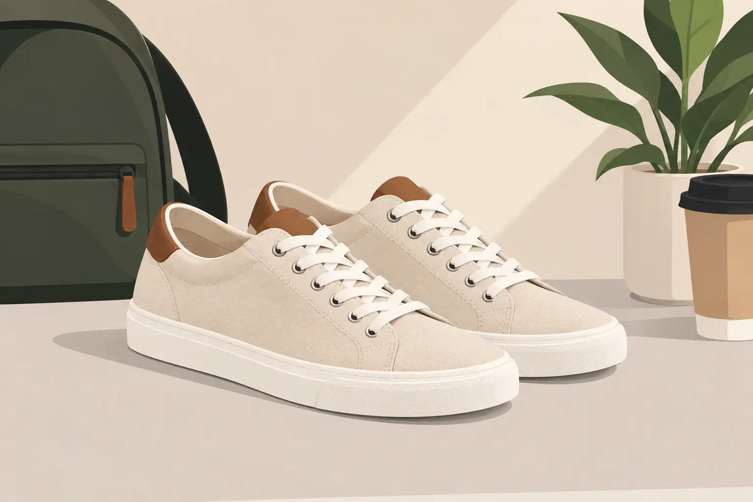 Canvas Leather Sneakers for Everyday Wear