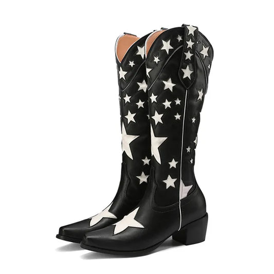 Backroad Western Block-Heel Boots