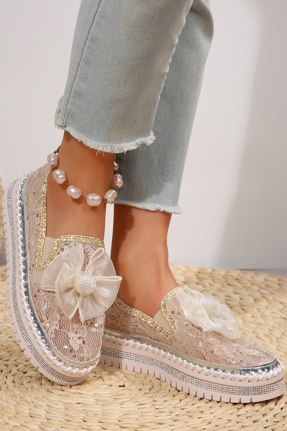 Ayah Breathable Lace Loafer Shoes-1