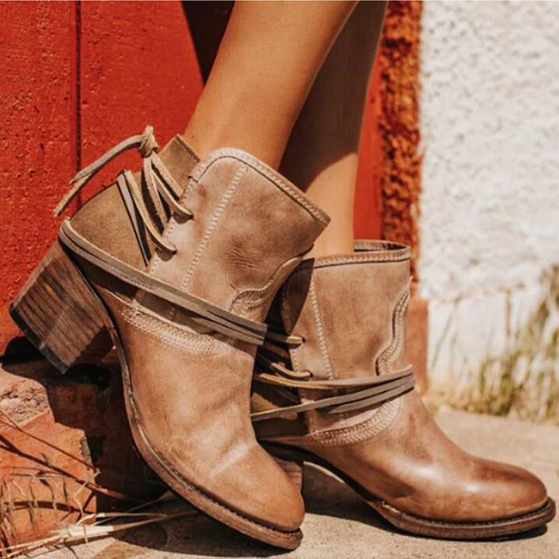 Cozy Creek Block-Heel Ankle Boots