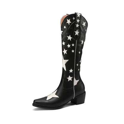 Backroad Western Block-Heel Boots