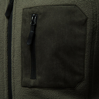 Long sleeved zipper jacket for men