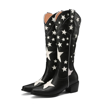 Backroad Western Block-Heel Boots
