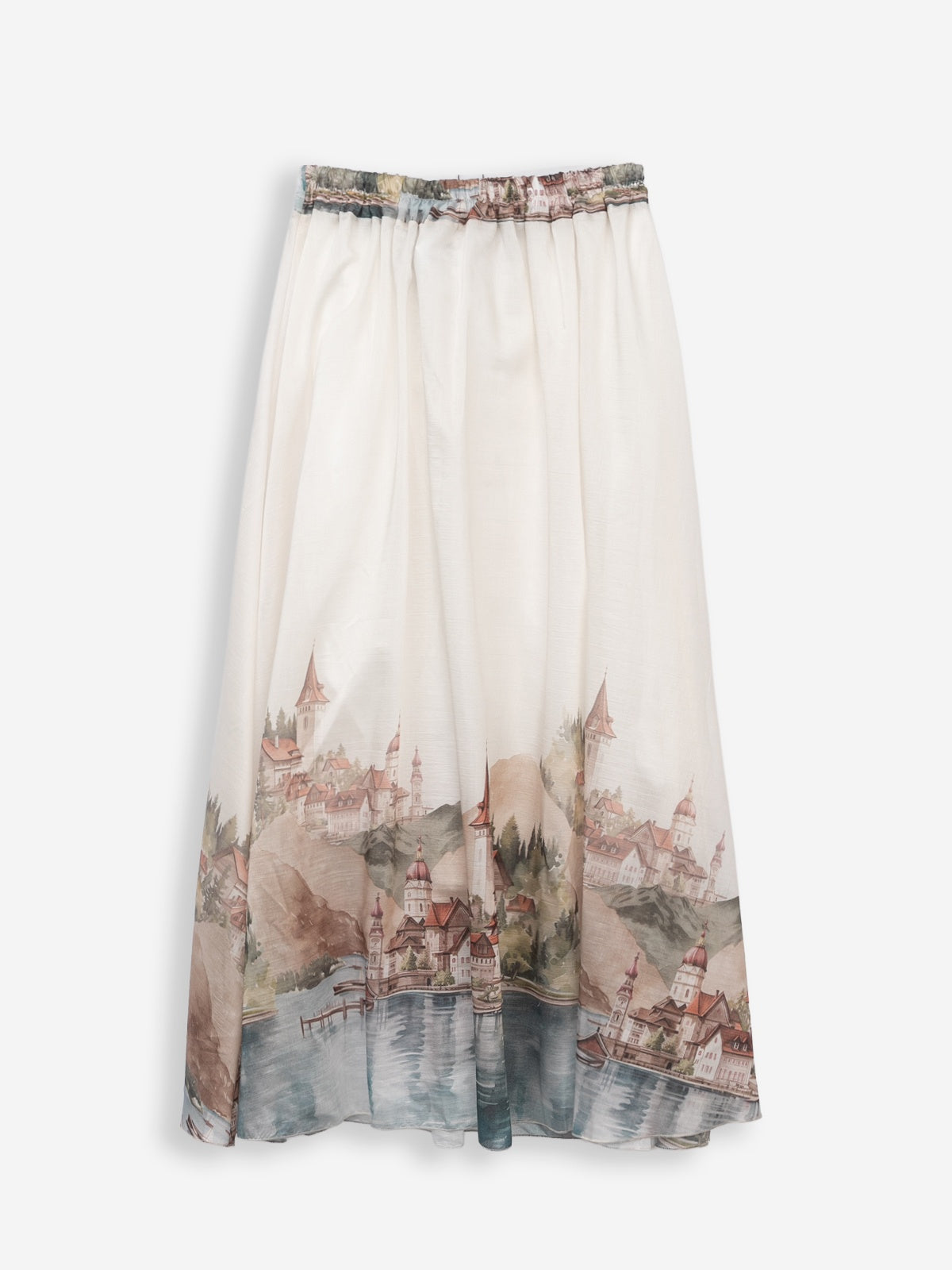 Women's skirt with silk