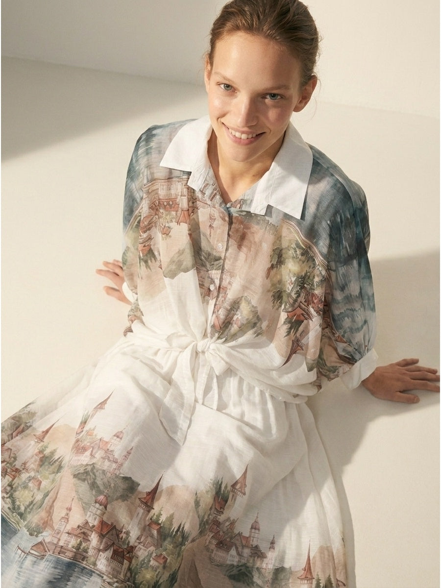 Women's skirt with silk