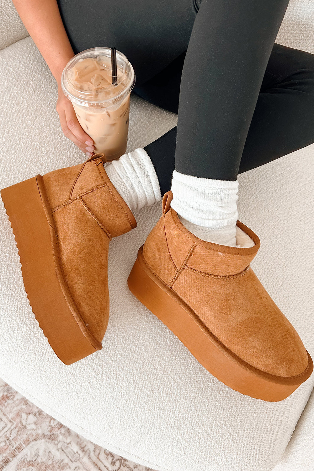 Anna Fur Lined Suede Ankle Snow Boots-4