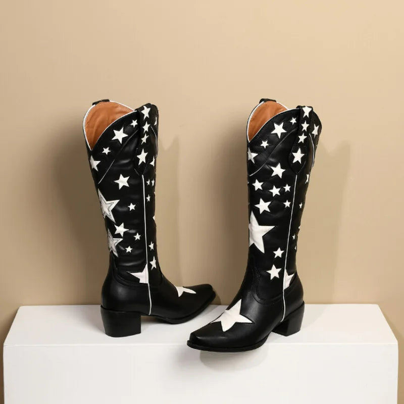 Backroad Western Block-Heel Boots