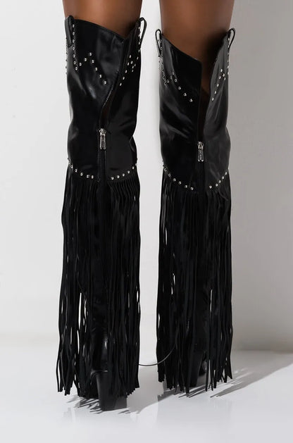 Dixie Sunset Over-the-Knee Western Boots