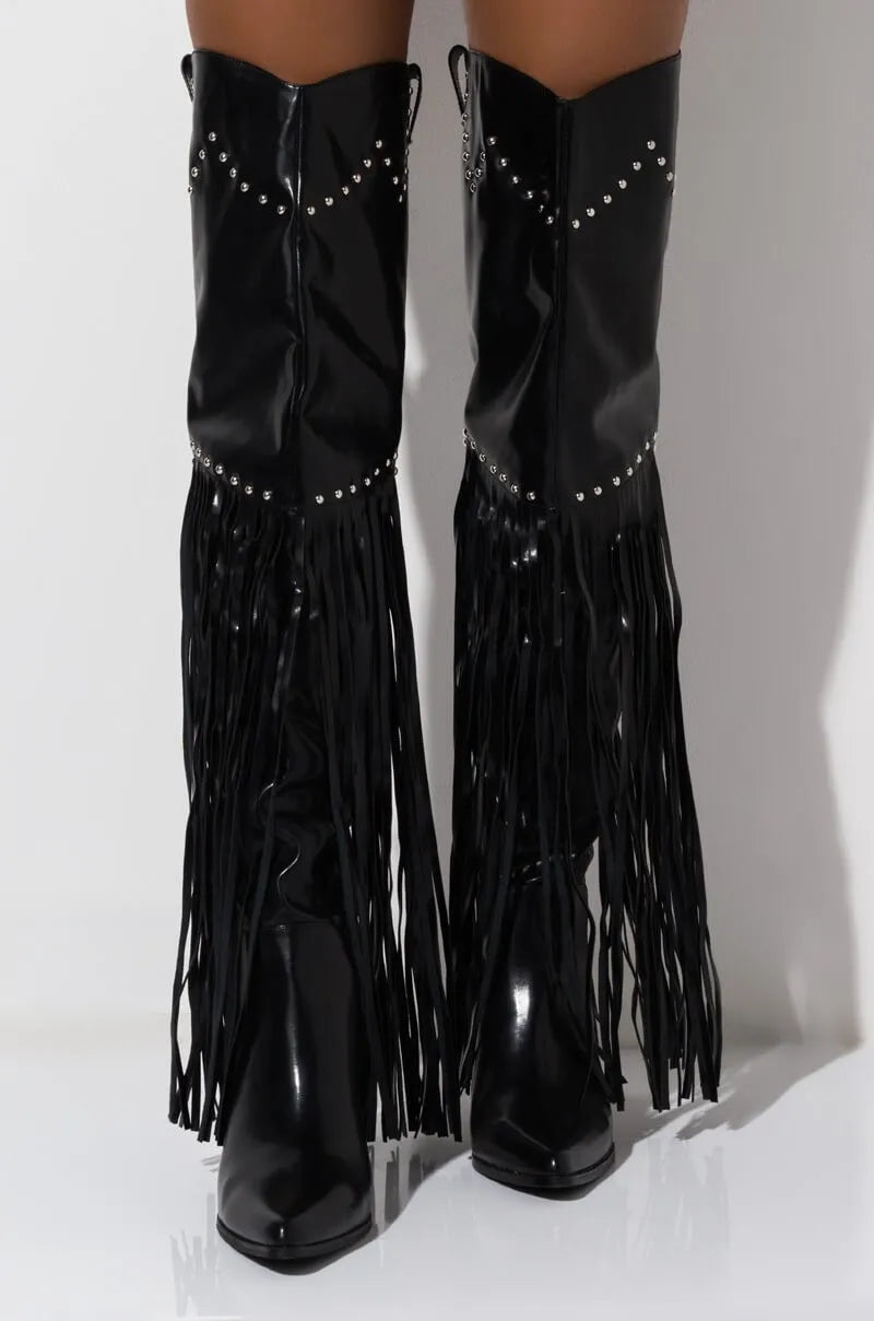 Dixie Sunset Over-the-Knee Western Boots