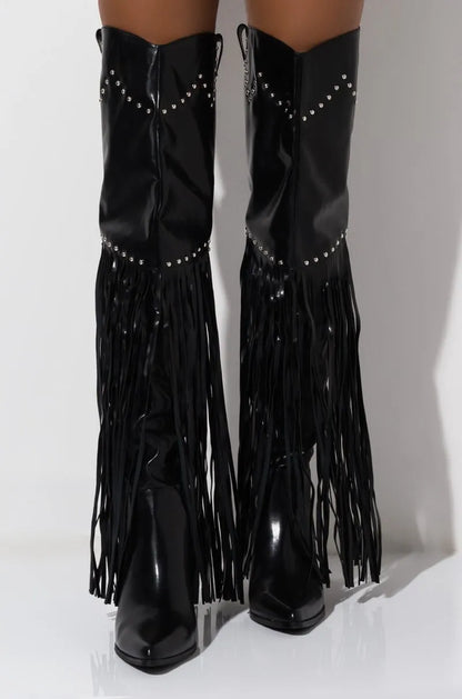 Dixie Sunset Over-the-Knee Western Boots