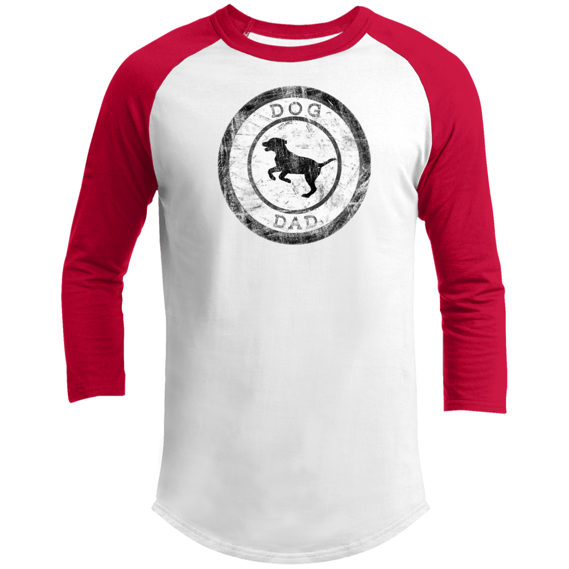 Men's Baseball T, Dog Dad-3