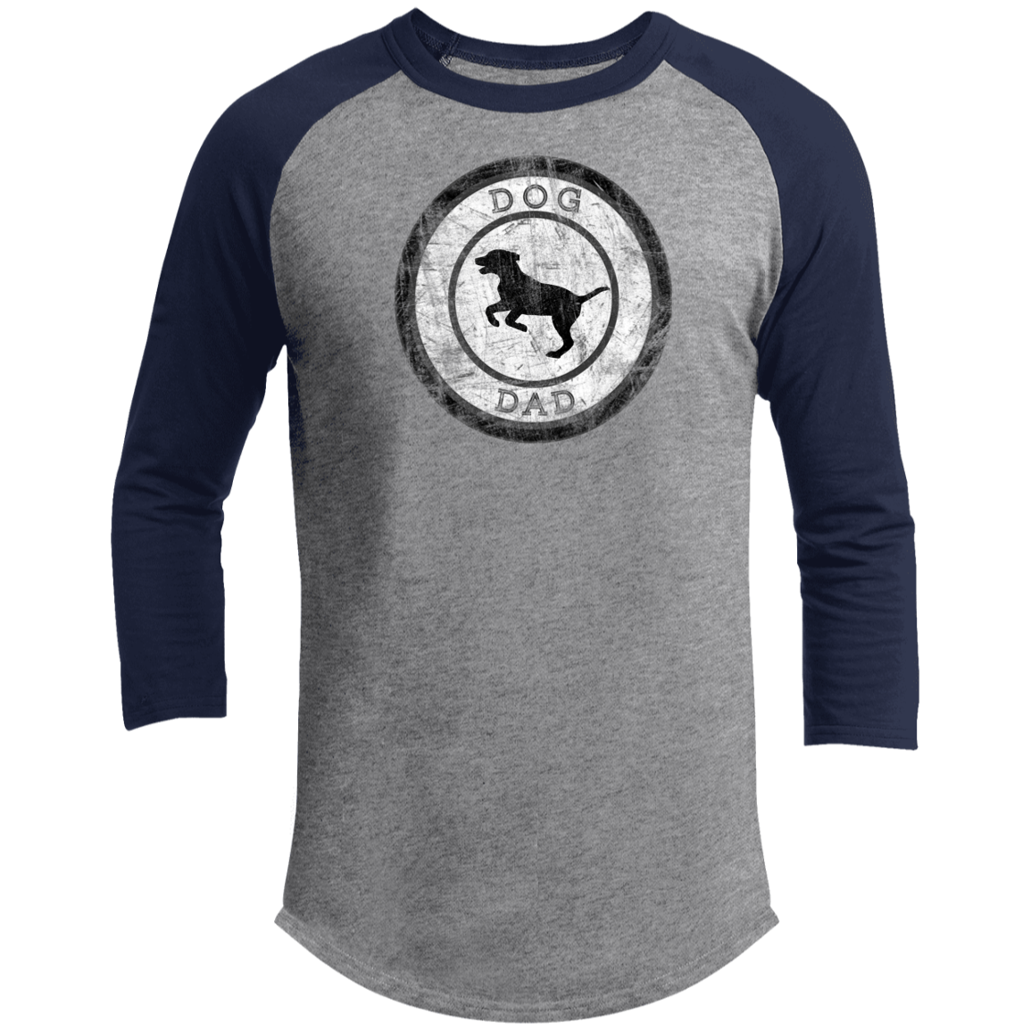 Men's Baseball T, Dog Dad-0