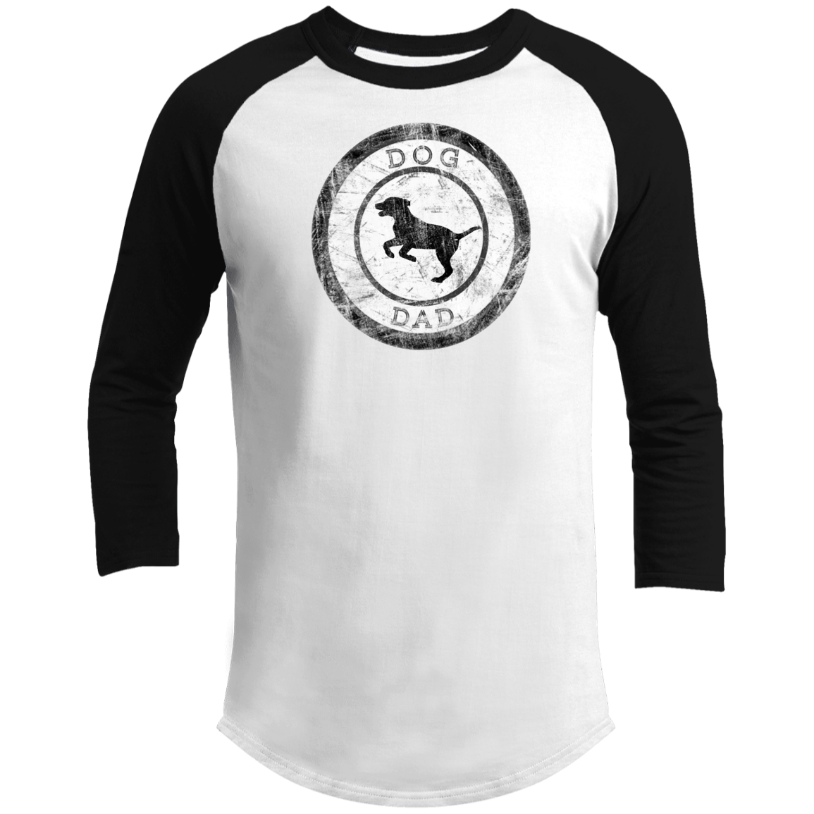 Men's Baseball T, Dog Dad-1