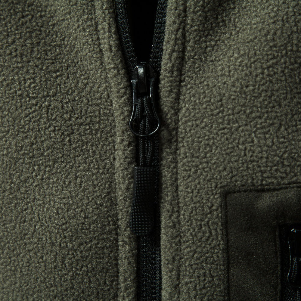 Long sleeved zipper jacket for men