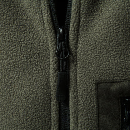 Long sleeved zipper jacket for men
