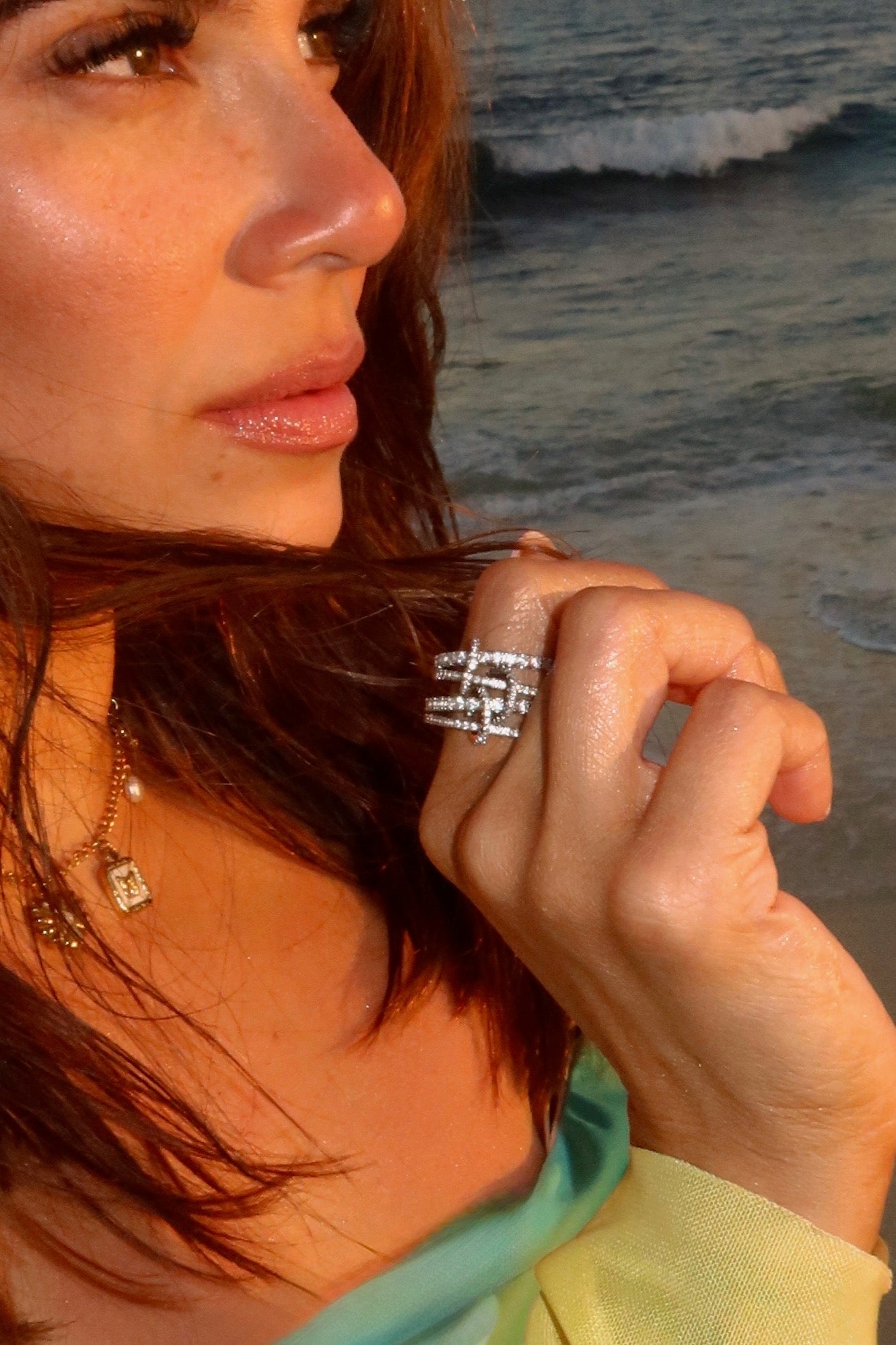 Abiha Infinity Pave Ring-2