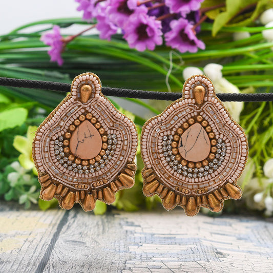 Colorful Beaded Earrings,Hoop Dangle Earrings, Bohemia Drops Earrings, Tassel Earrings FER1024-1