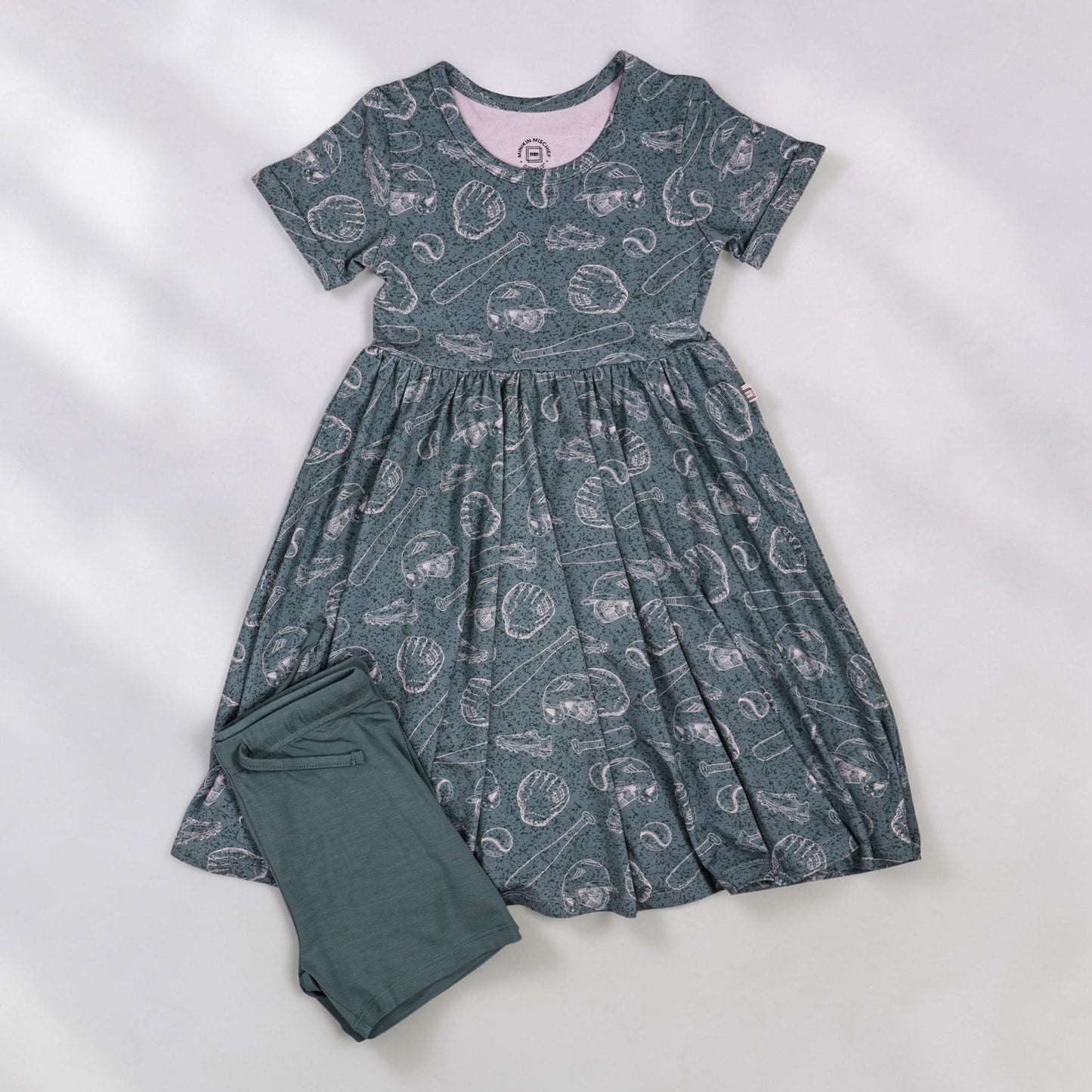 Short Sleeve Dress & Short Set