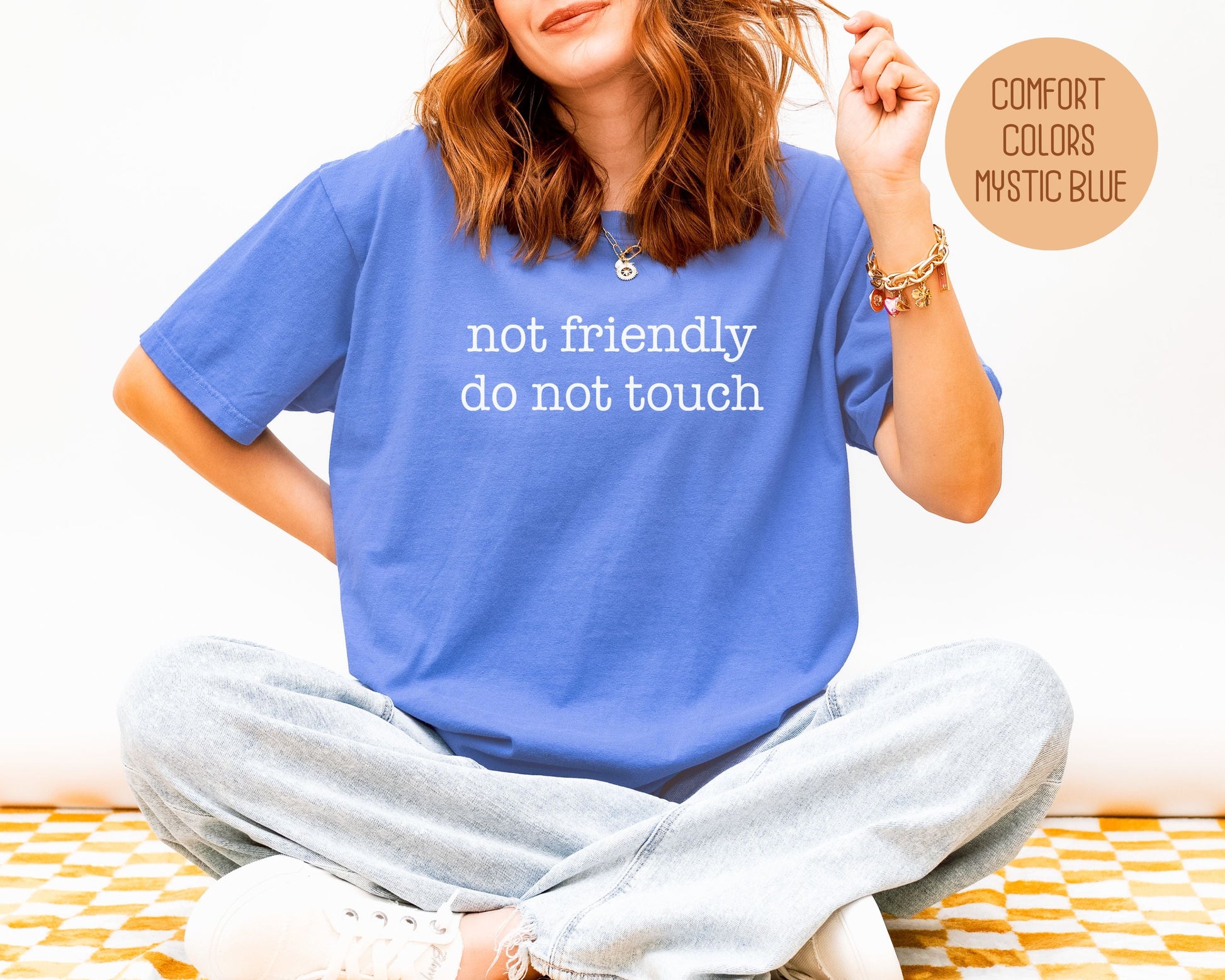 Not Friendly Do Not Touch Comfort Colors Shirt-10