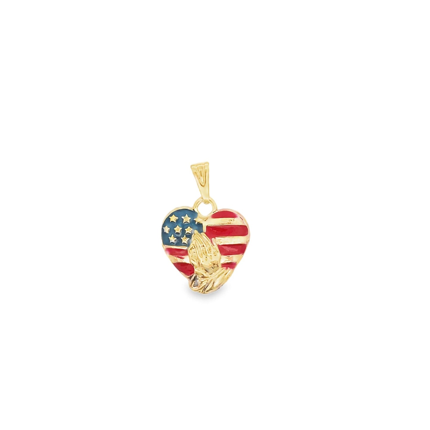 American Flag Shaped Pendant-0