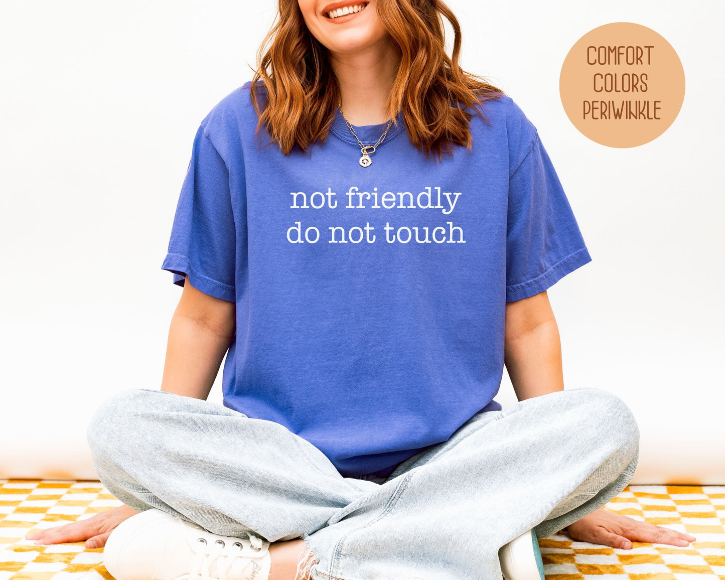 Not Friendly Do Not Touch Comfort Colors Shirt-1