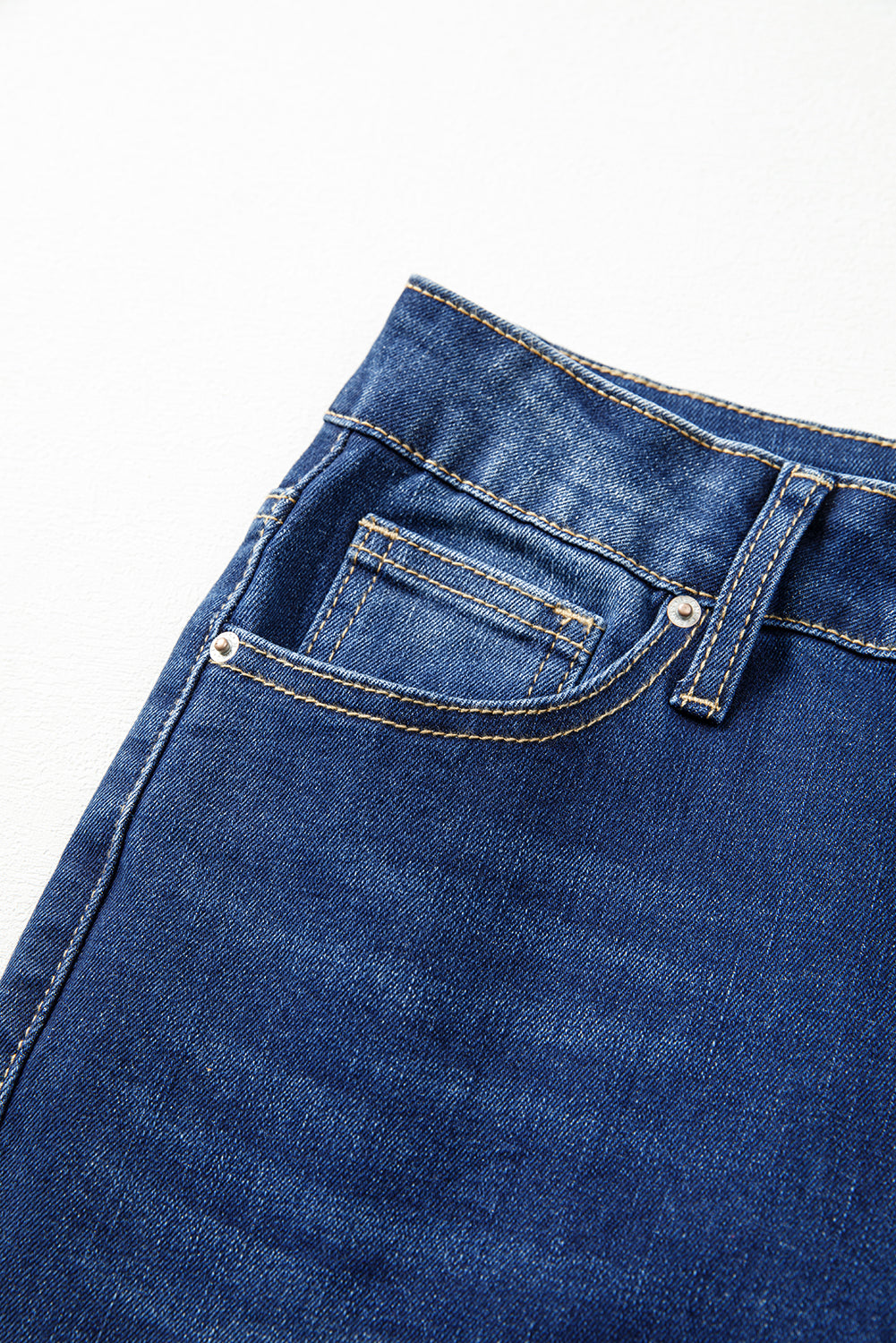 Samantha Western Stitch Patched Pocket Bootcut Jeans-4