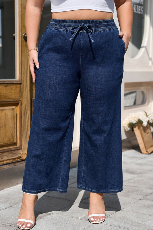 Analeia Wide Leg Casual PLUS Jeans-0