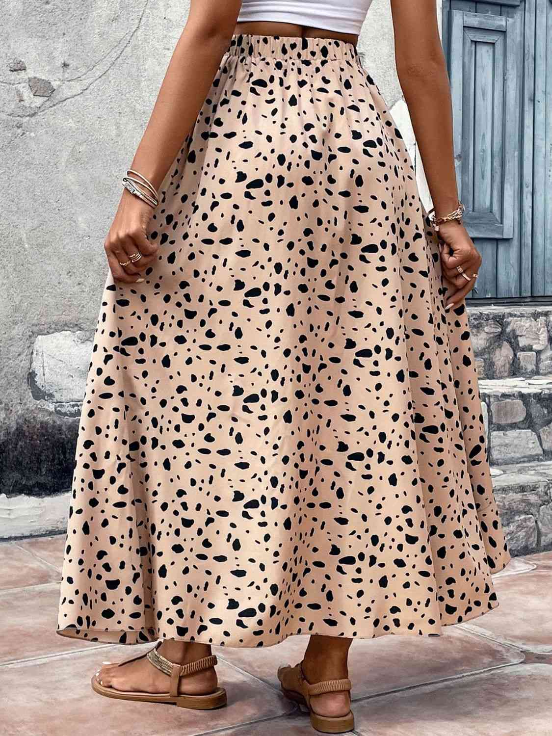 Enia Printed Ruffled Skirt-2