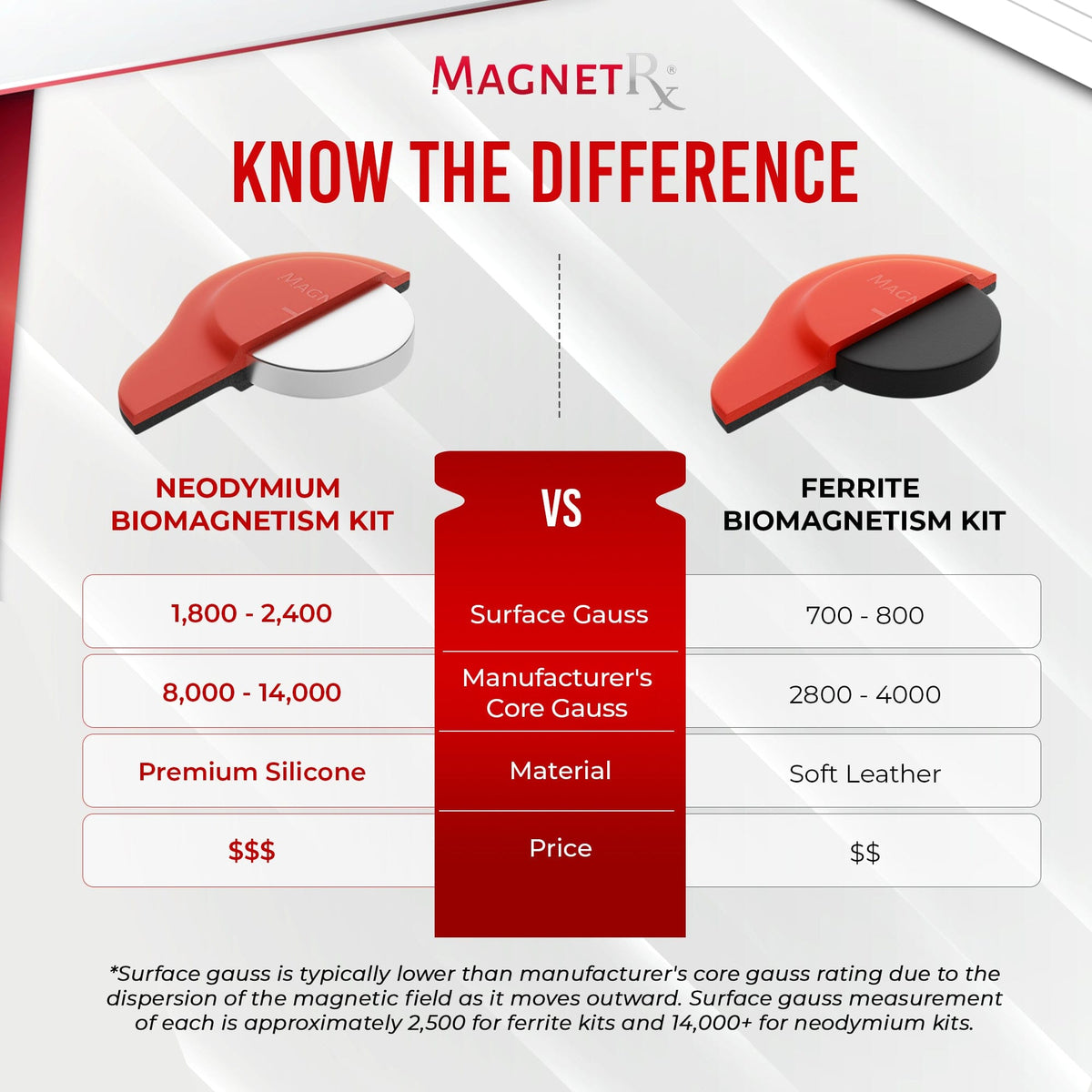Biomagnetic Therapy Magnet Kit — Neodymium & Silicone (20 Mixed Units)