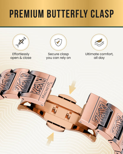 EllipseMAX Magnetic Copper Bracelet for Men (Viking)
