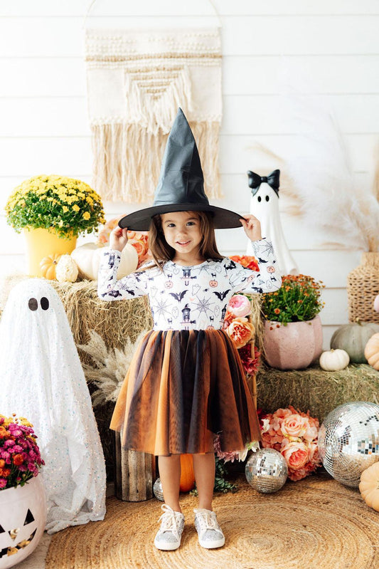 Boo-tiful Halloween L/S Tutu Dress