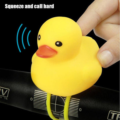 Yellow Duck Bicycle Bell with Luminous Helmet & Horn – Kids Cycling Accessory