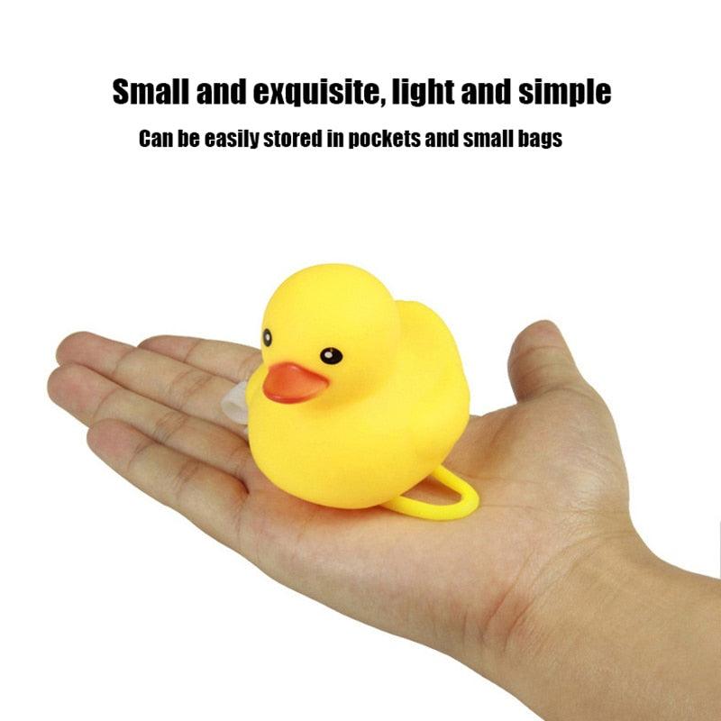 Yellow Duck Bicycle Bell with Luminous Helmet & Horn – Kids Cycling Accessory
