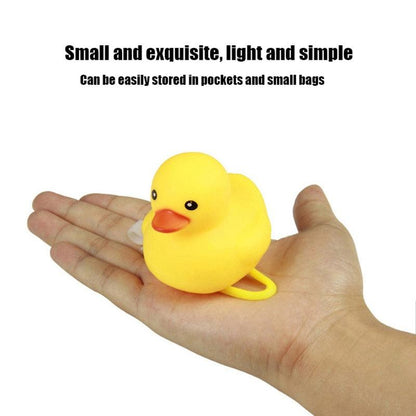 Yellow Duck Bicycle Bell with Luminous Helmet & Horn – Kids Cycling Accessory