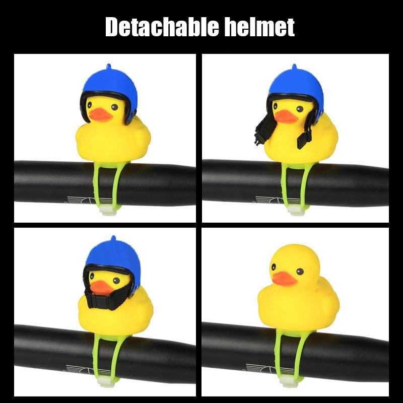 Yellow Duck Bicycle Bell with Luminous Helmet & Horn – Kids Cycling Accessory