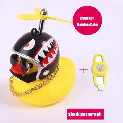 Yellow Duck Bicycle Bell with Luminous Helmet & Horn – Kids Cycling Accessory