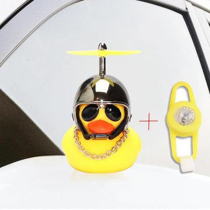Yellow Duck Bicycle Bell with Luminous Helmet & Horn – Kids Cycling Accessory