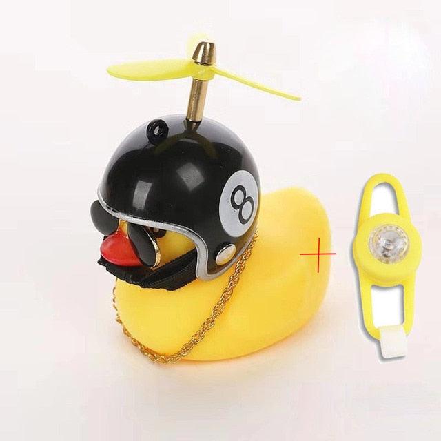 Yellow Duck Bicycle Bell with Luminous Helmet & Horn – Kids Cycling Accessory
