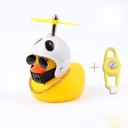 Yellow Duck Bicycle Bell with Luminous Helmet & Horn – Kids Cycling Accessory