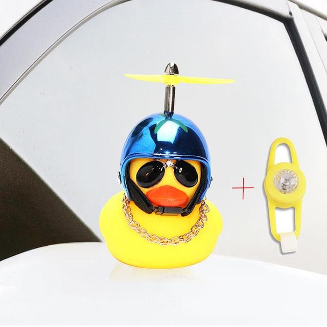 Yellow Duck Bicycle Bell with Luminous Helmet & Horn – Kids Cycling Accessory