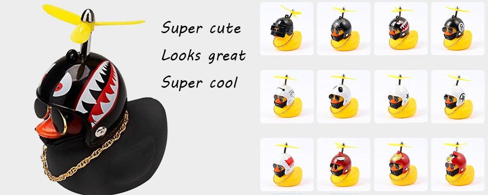 Yellow Duck Bicycle Bell with Luminous Helmet & Horn – Kids Cycling Accessory