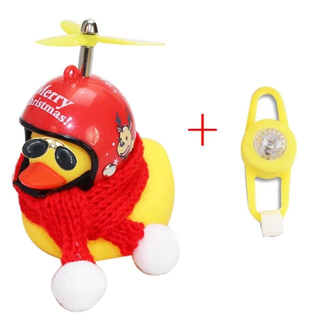 Yellow Duck Bicycle Bell with Luminous Helmet & Horn – Kids Cycling Accessory
