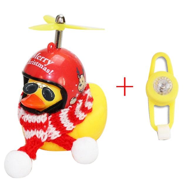 Yellow Duck Bicycle Bell with Luminous Helmet & Horn – Kids Cycling Accessory