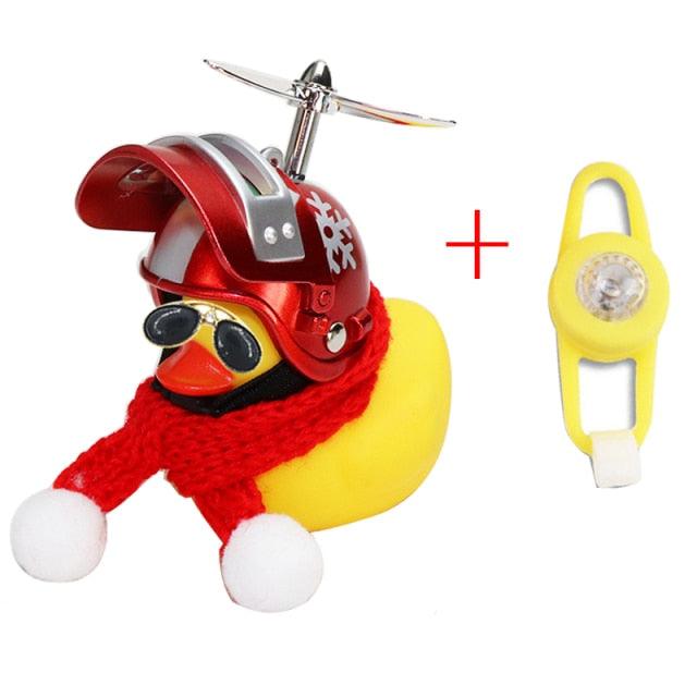 Yellow Duck Bicycle Bell with Luminous Helmet & Horn – Kids Cycling Accessory