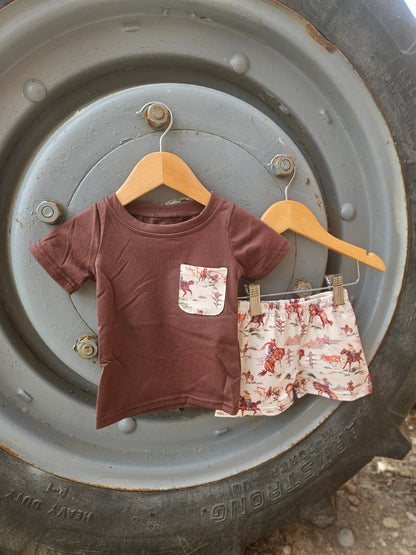 Vintage Western Short Set