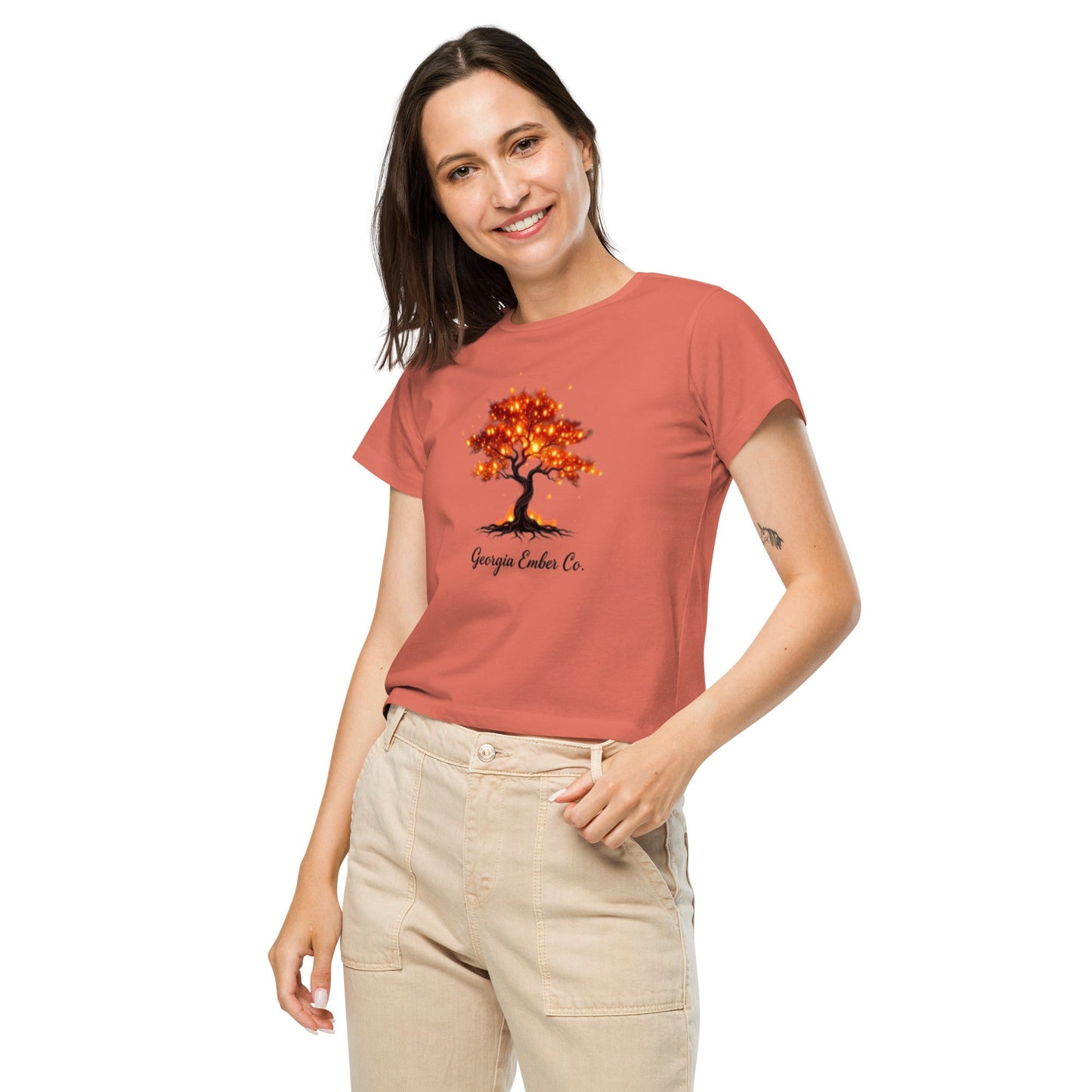 Women’s high - waisted t-shirt - Georgia Ember Co